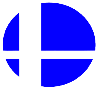 Super Smash Bros icon blue