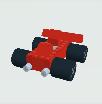 Red race car